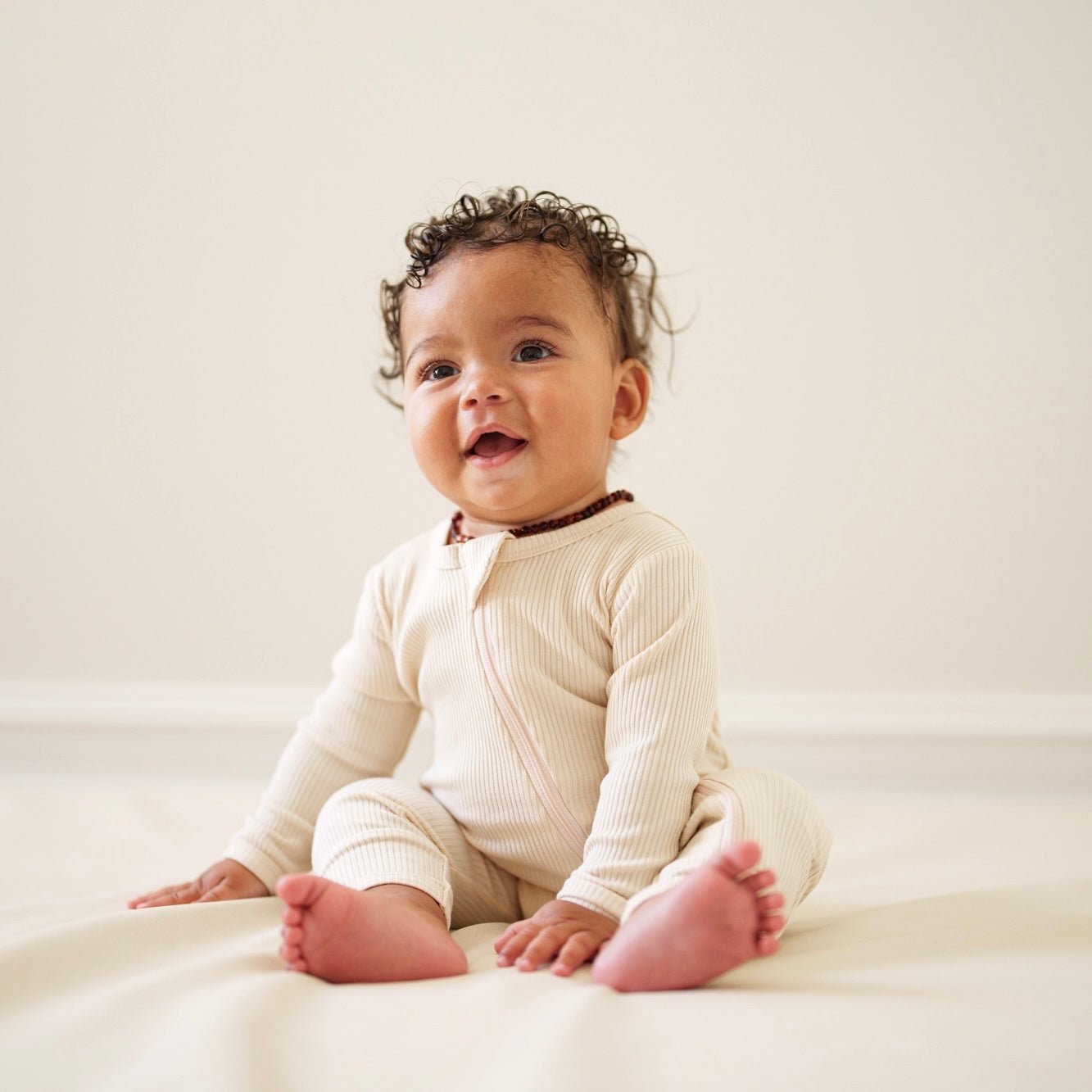 Sand Organic Cotton Romper