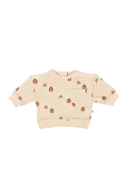 Fleece Sweatshirt in Farm