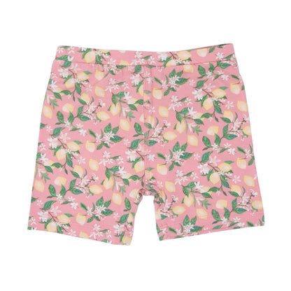 Pink Lemon Floral Print Summer Pajama Set