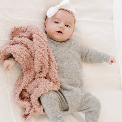 Ribbed Bamboni Mini Baby Blanket