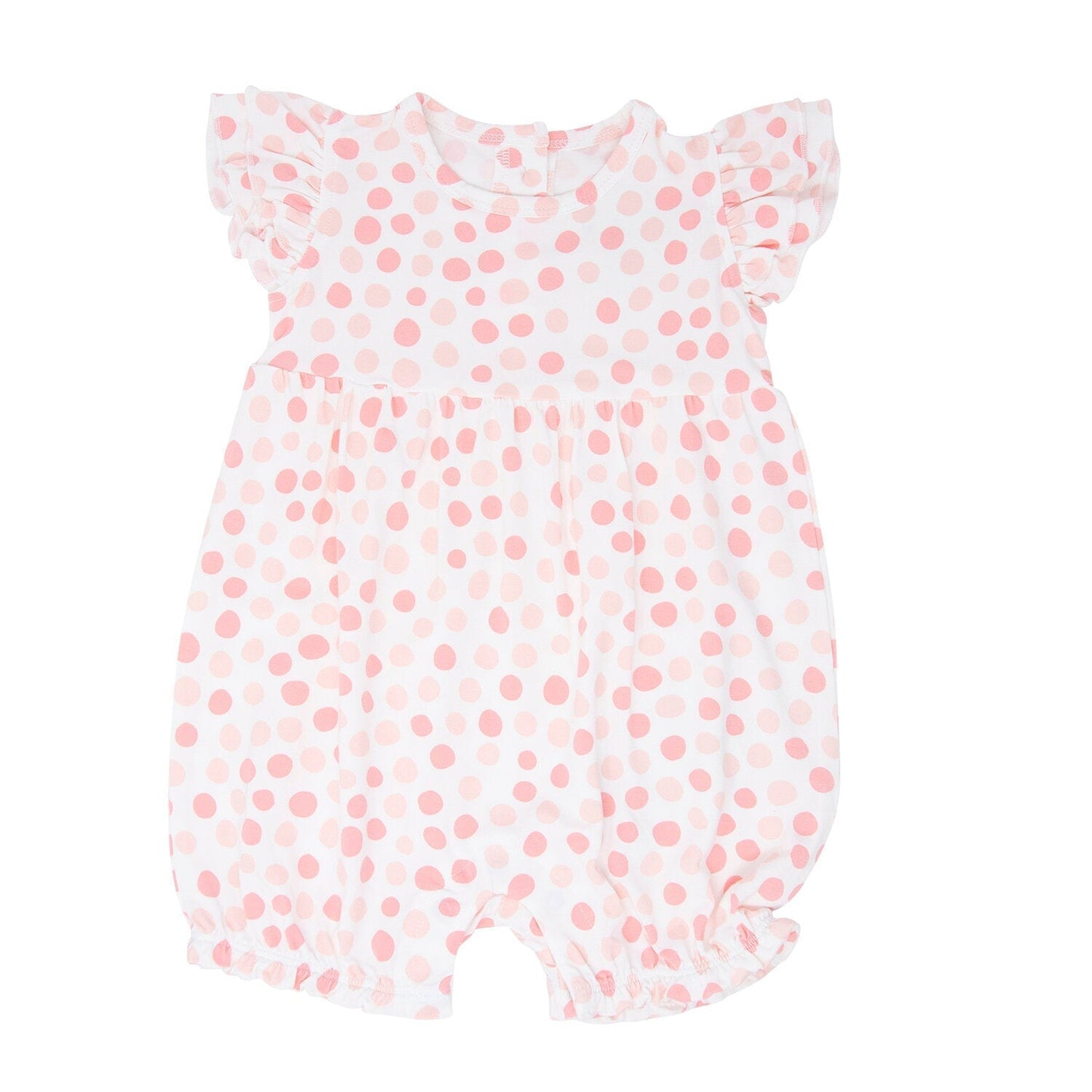 Pink Dot Ruffle Romper