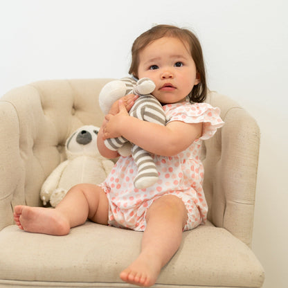 Pink Dot Ruffle Romper