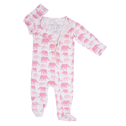 Pink Elephant Footie
