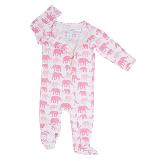 Pink Elephant Footie